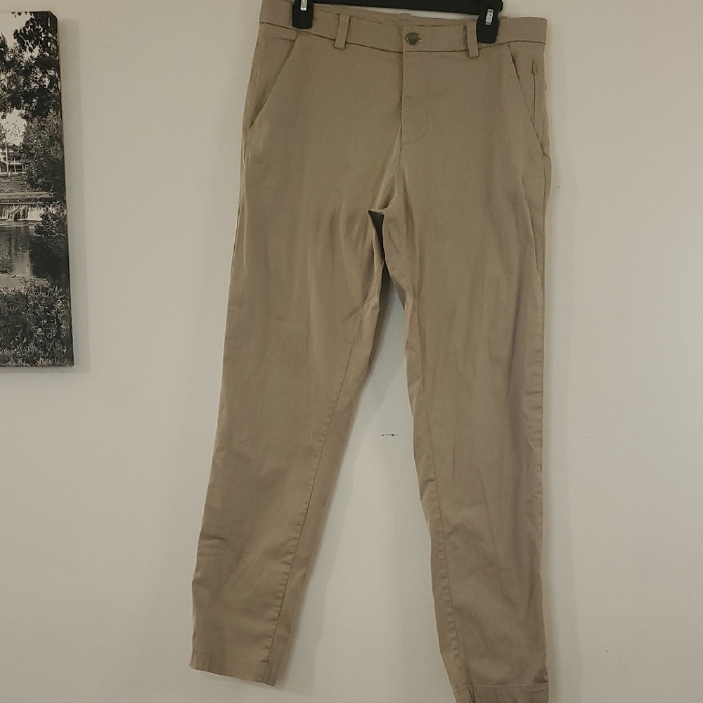 Mens Lululemon Commission Pants Size 31 Khaki 5 Pocket